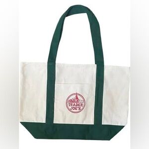 2025 Brand New Trader Joe’s Large Green Tote Bag NWT